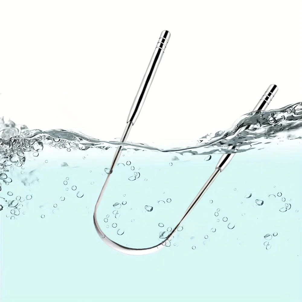 True Stainless-Steel Tongue Scraper