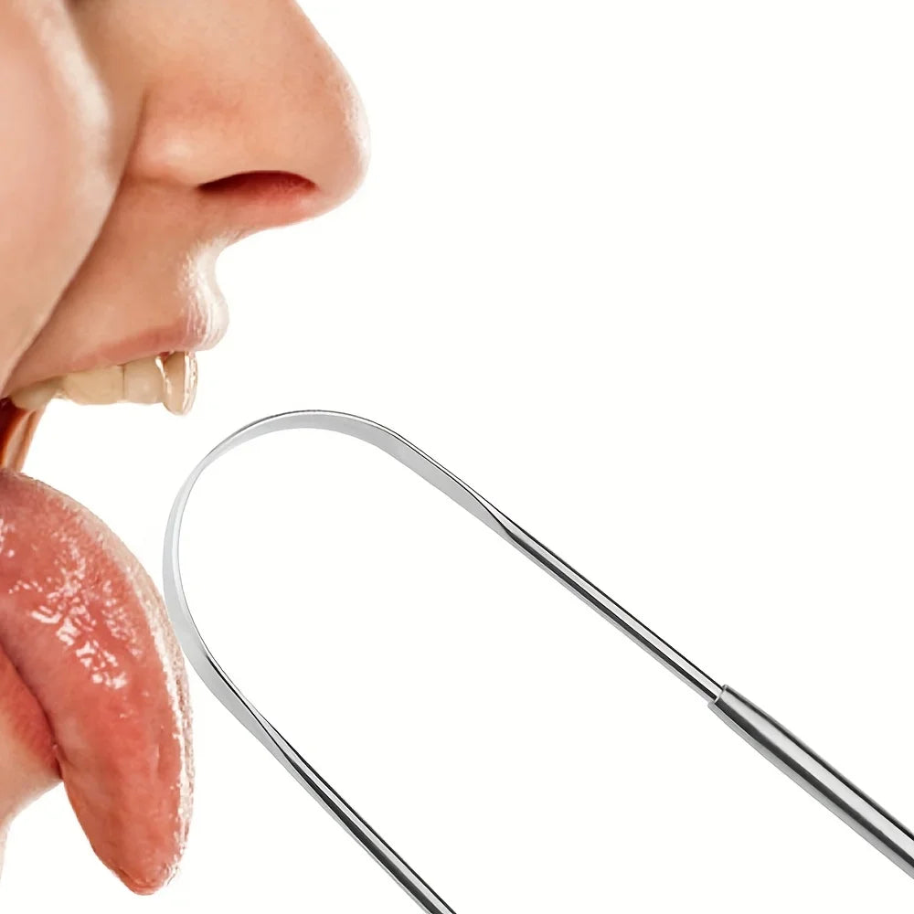 True Stainless-Steel Tongue Scraper